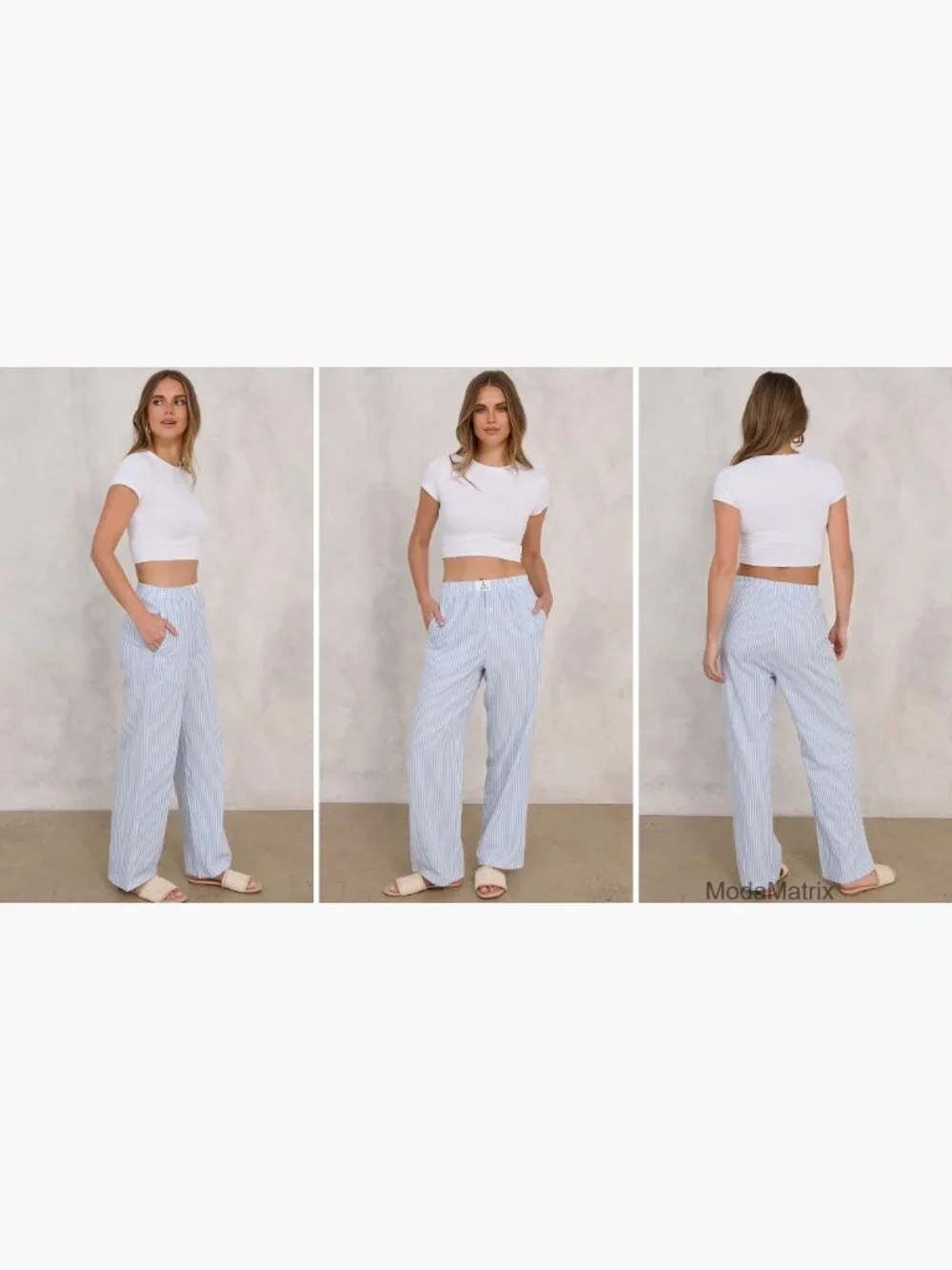 Women's Gingham Lounge Pajama Pants with Pockets - Relaxed Fit